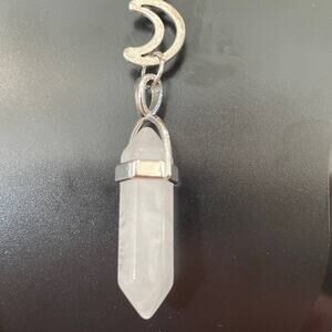 Pretty Quartz Double Point Necklace - 20”